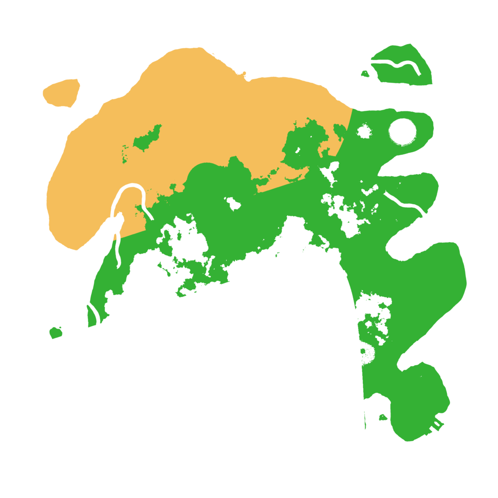 Biome Rust Map: Procedural Map, Size: 3250, Seed: 4184076