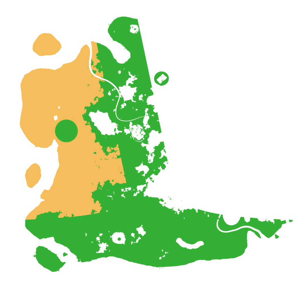 Biome Rust Map: Procedural Map, Size: 3500, Seed: 157283