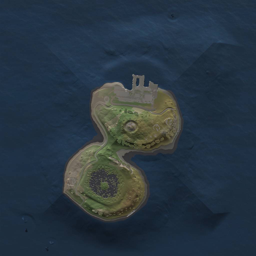 Rust Map: Procedural Map, Size: 1300, Seed: 3569, 5 Monuments