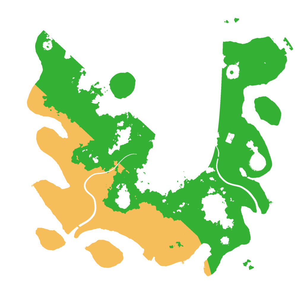 Biome Rust Map: Procedural Map, Size: 3250, Seed: 3443085