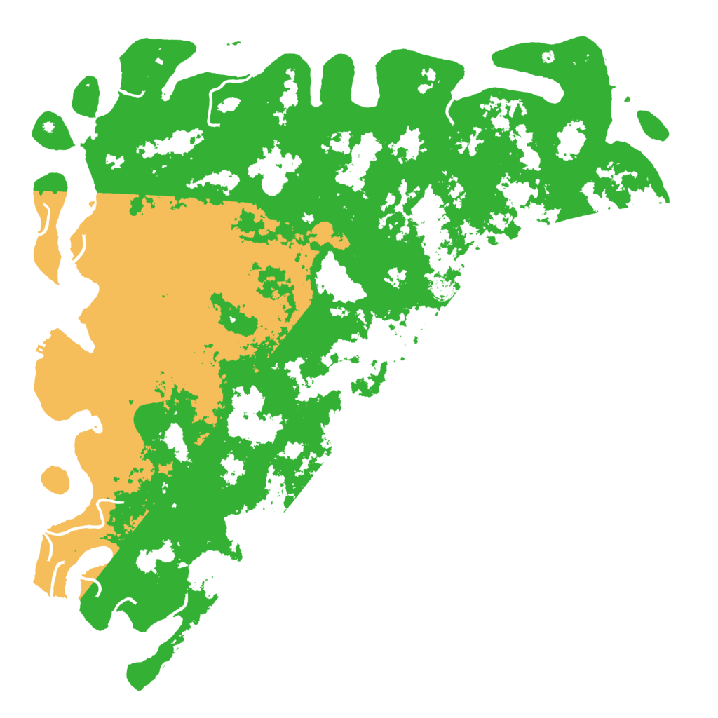 Biome Rust Map: Procedural Map, Size: 6000, Seed: 33674