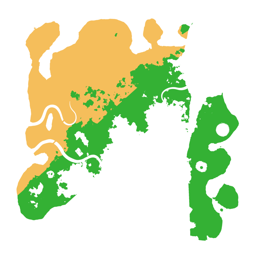 Biome Rust Map: Procedural Map, Size: 3500, Seed: 1912472