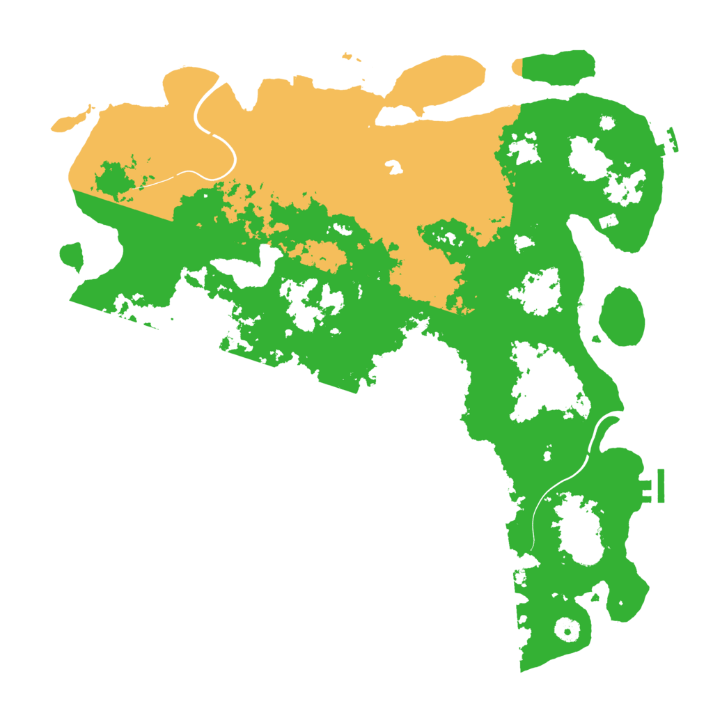Biome Rust Map: Procedural Map, Size: 4300, Seed: 7
