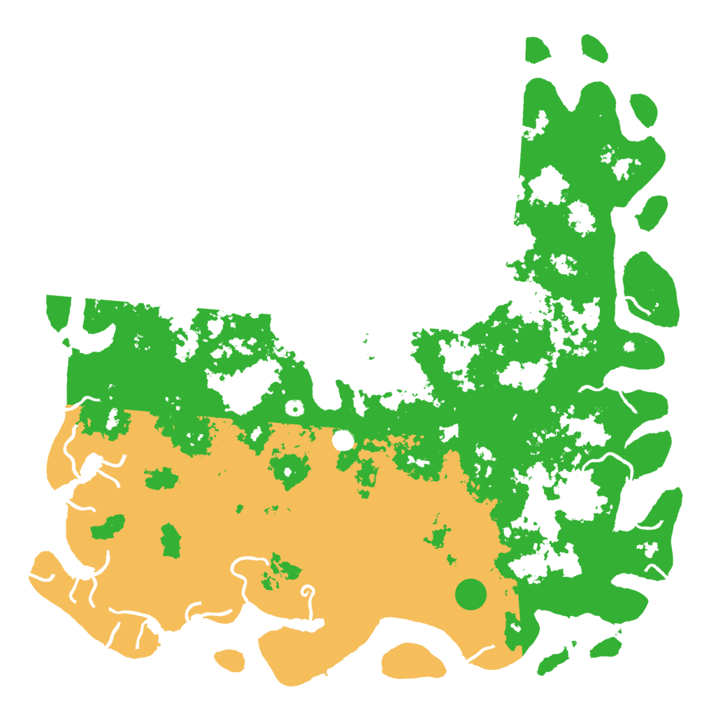 Biome Rust Map: Procedural Map, Size: 6000, Seed: 296841