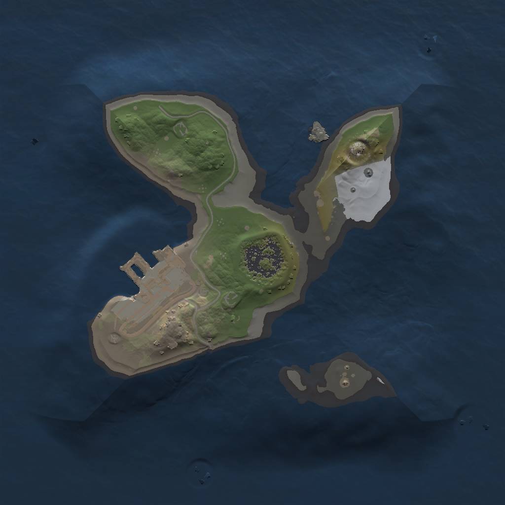 Rust Map: Procedural Map, Size: 1300, Seed: 428786, 5 Monuments