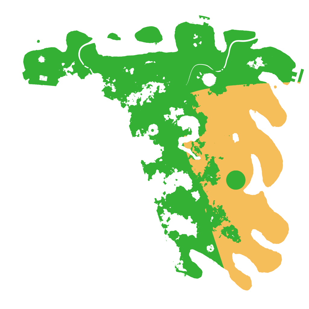 Biome Rust Map: Procedural Map, Size: 4250, Seed: 28550