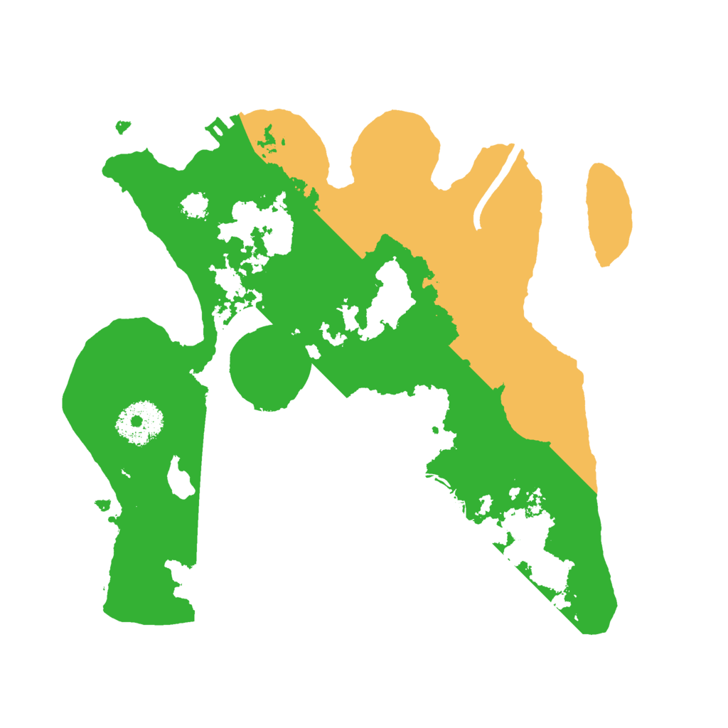 Biome Rust Map: Procedural Map, Size: 2500, Seed: 6420