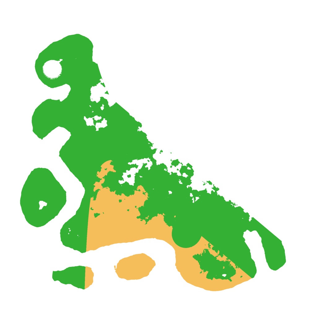 Biome Rust Map: Barren, Size: 3000, Seed: 1001029649