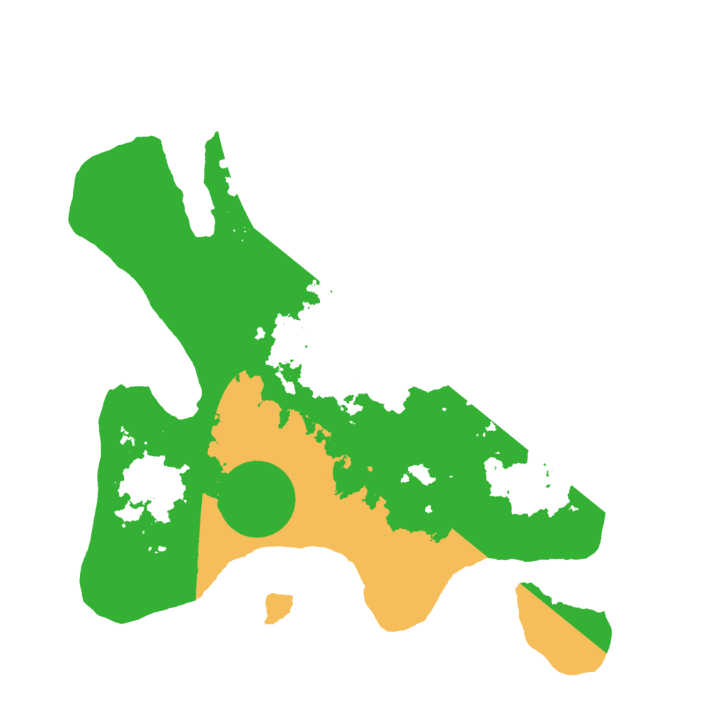 Biome Rust Map: Barren, Size: 2500, Seed: 891343