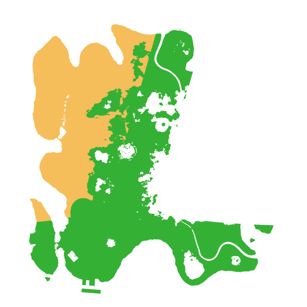 Biome Rust Map: Procedural Map, Size: 3250, Seed: 420555