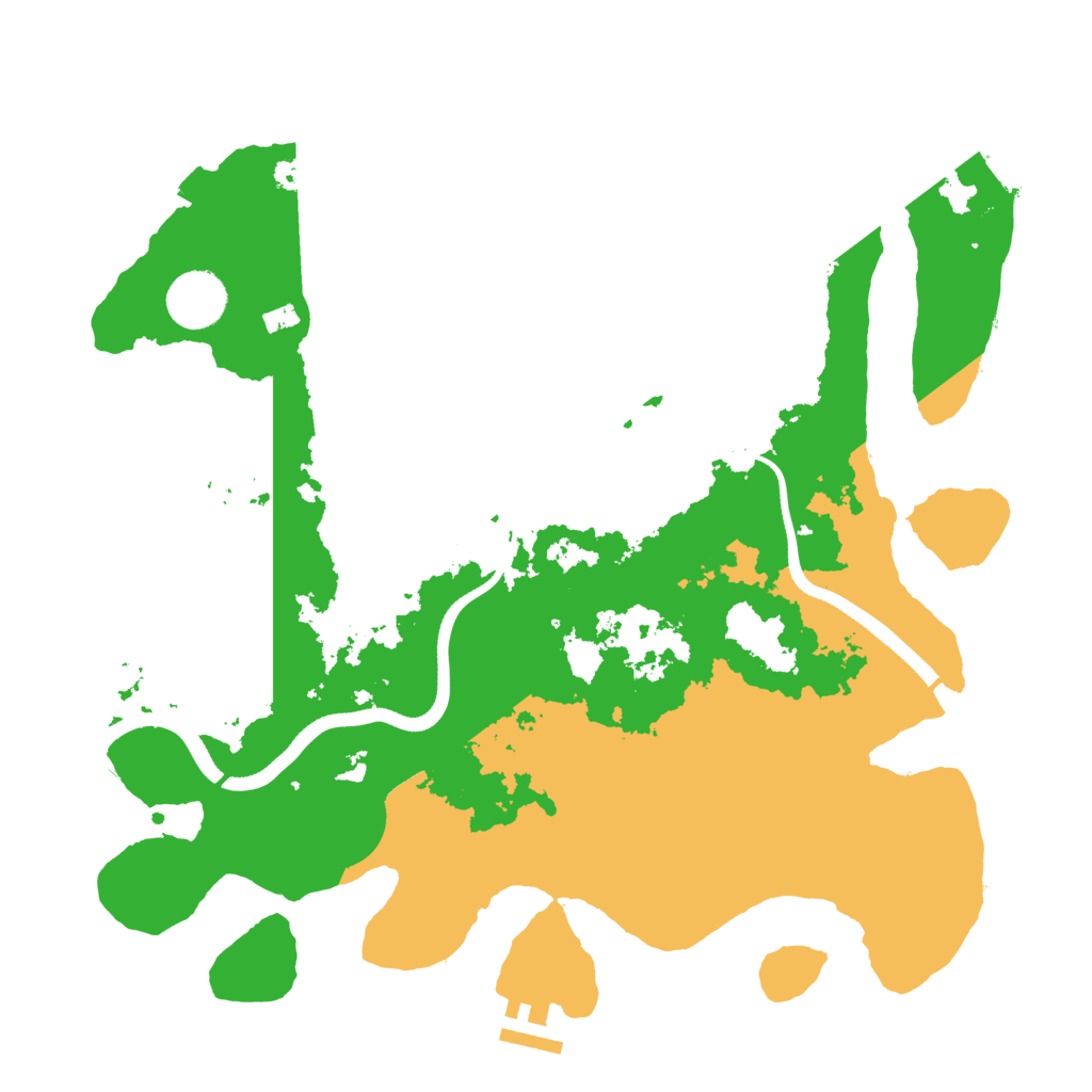 Biome Rust Map: Procedural Map, Size: 3500, Seed: 93321277