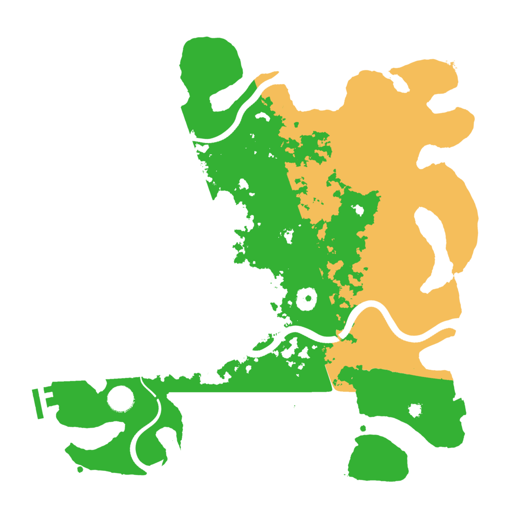 Biome Rust Map: Procedural Map, Size: 3500, Seed: 247