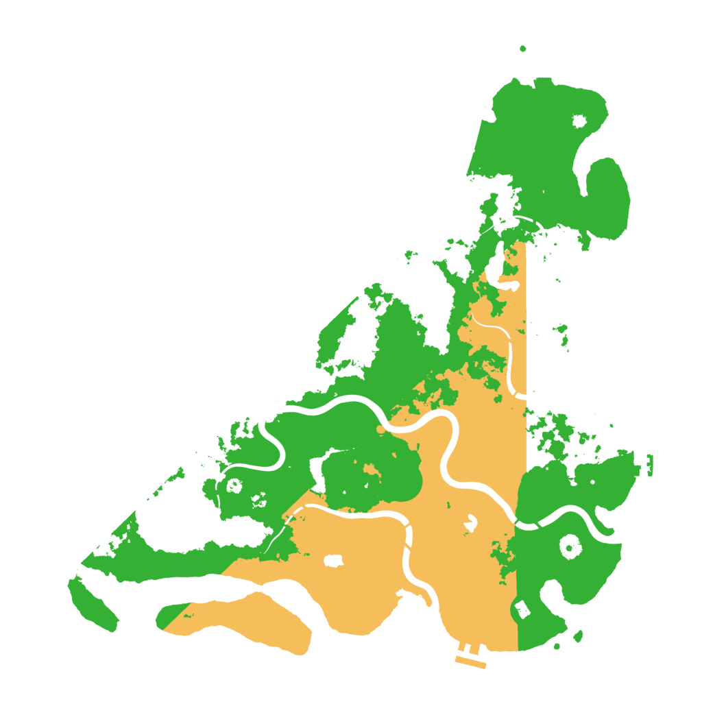 Biome Rust Map: Procedural Map, Size: 4550, Seed: 245335