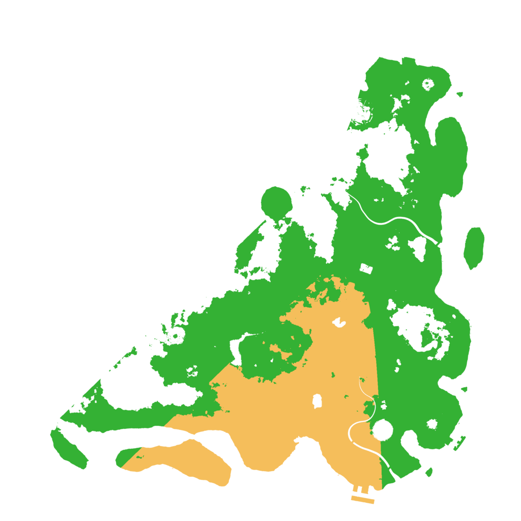 Biome Rust Map: Procedural Map, Size: 4550, Seed: 245335