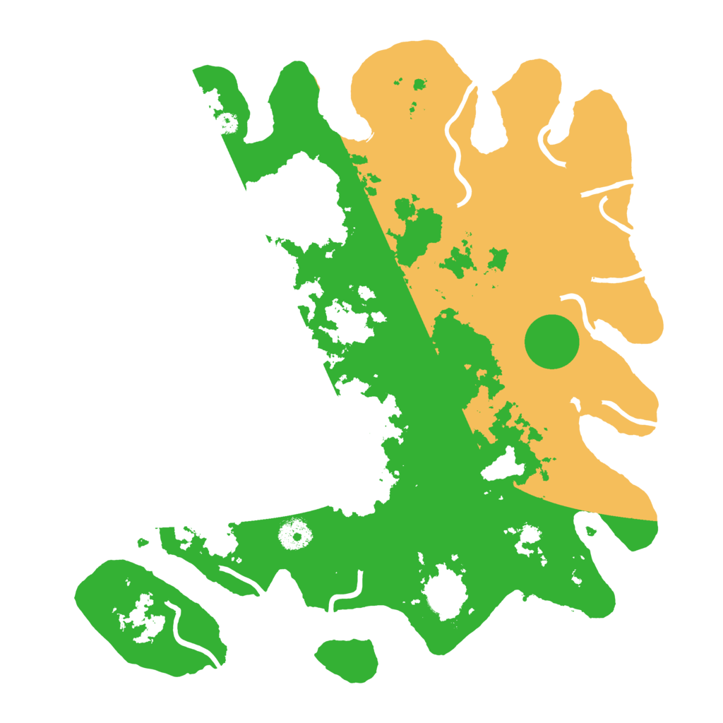 Biome Rust Map: Procedural Map, Size: 3500, Seed: 66719727