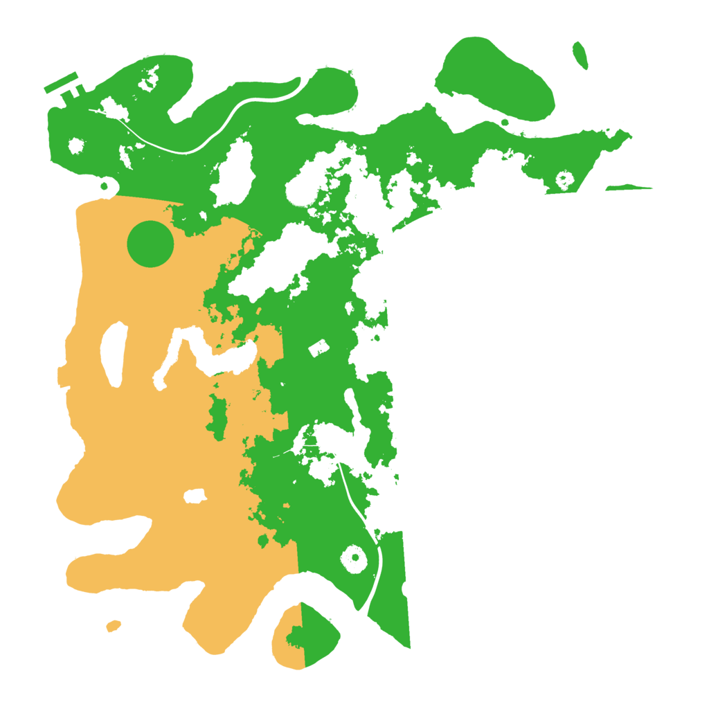 Biome Rust Map: Procedural Map, Size: 4000, Seed: 87656