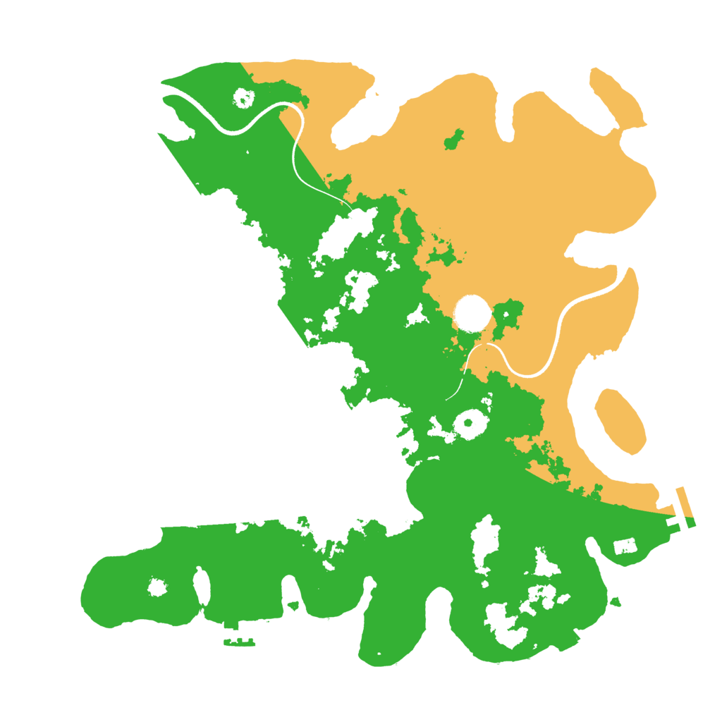 Biome Rust Map: Procedural Map, Size: 3500, Seed: 52150970