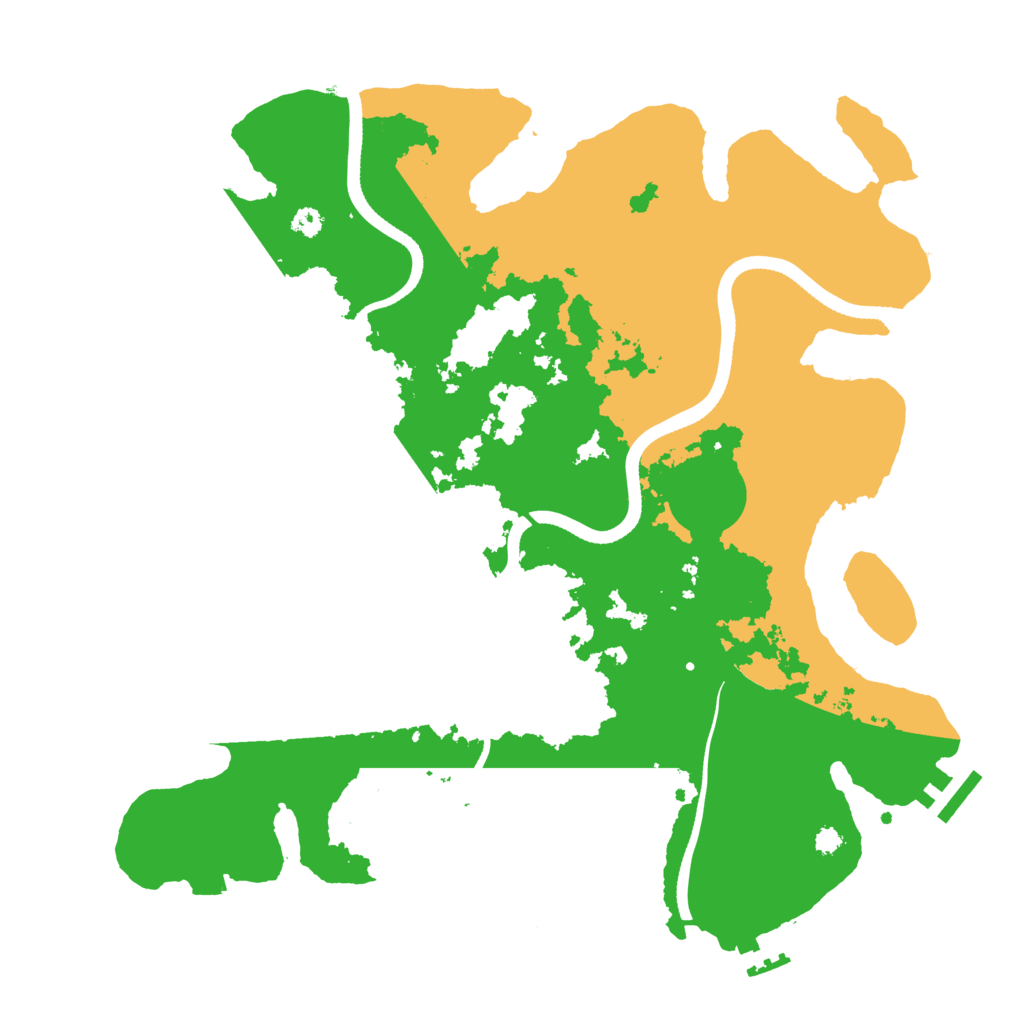 Biome Rust Map: Procedural Map, Size: 3500, Seed: 52150970