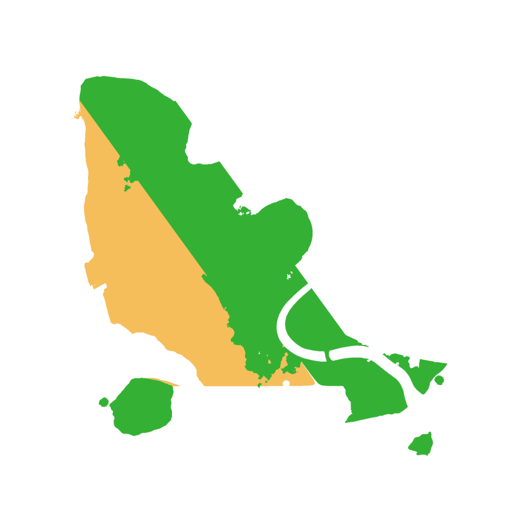 Biome Rust Map: Procedural Map, Size: 2200, Seed: 1318276274