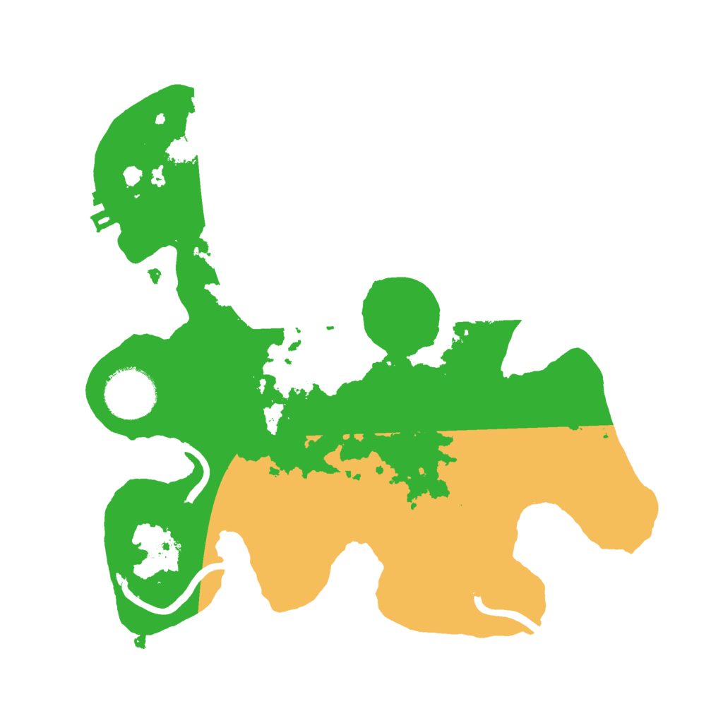 Biome Rust Map: Procedural Map, Size: 2500, Seed: 1776890501