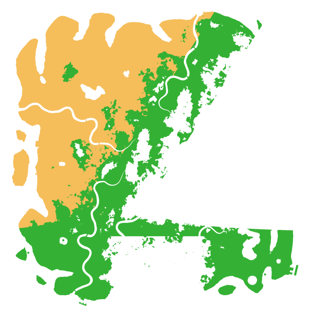 Biome Rust Map: Procedural Map, Size: 6000, Seed: 834617