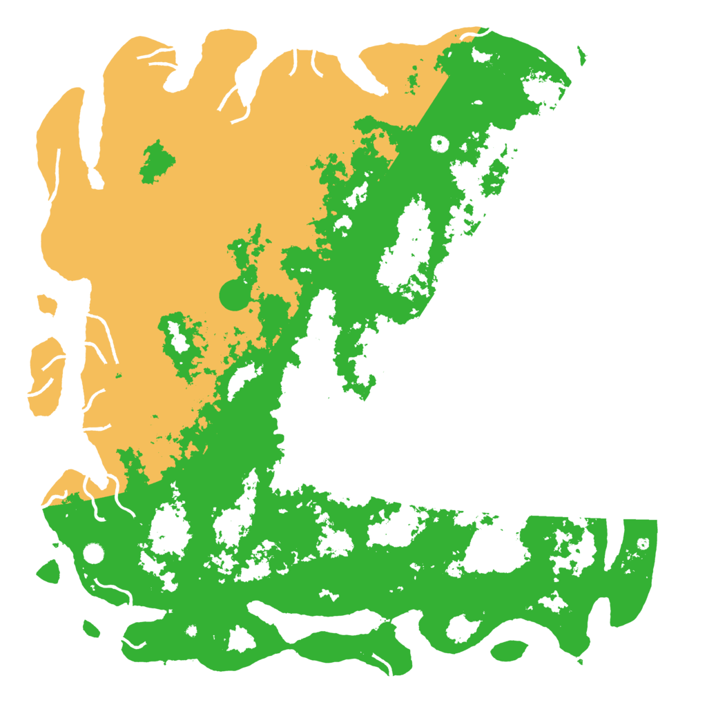 Biome Rust Map: Procedural Map, Size: 6000, Seed: 834617