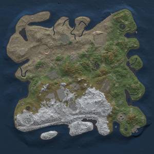 Thumbnail Rust Map: Procedural Map, Size: 3850, Seed: 1236478018, 20 Monuments