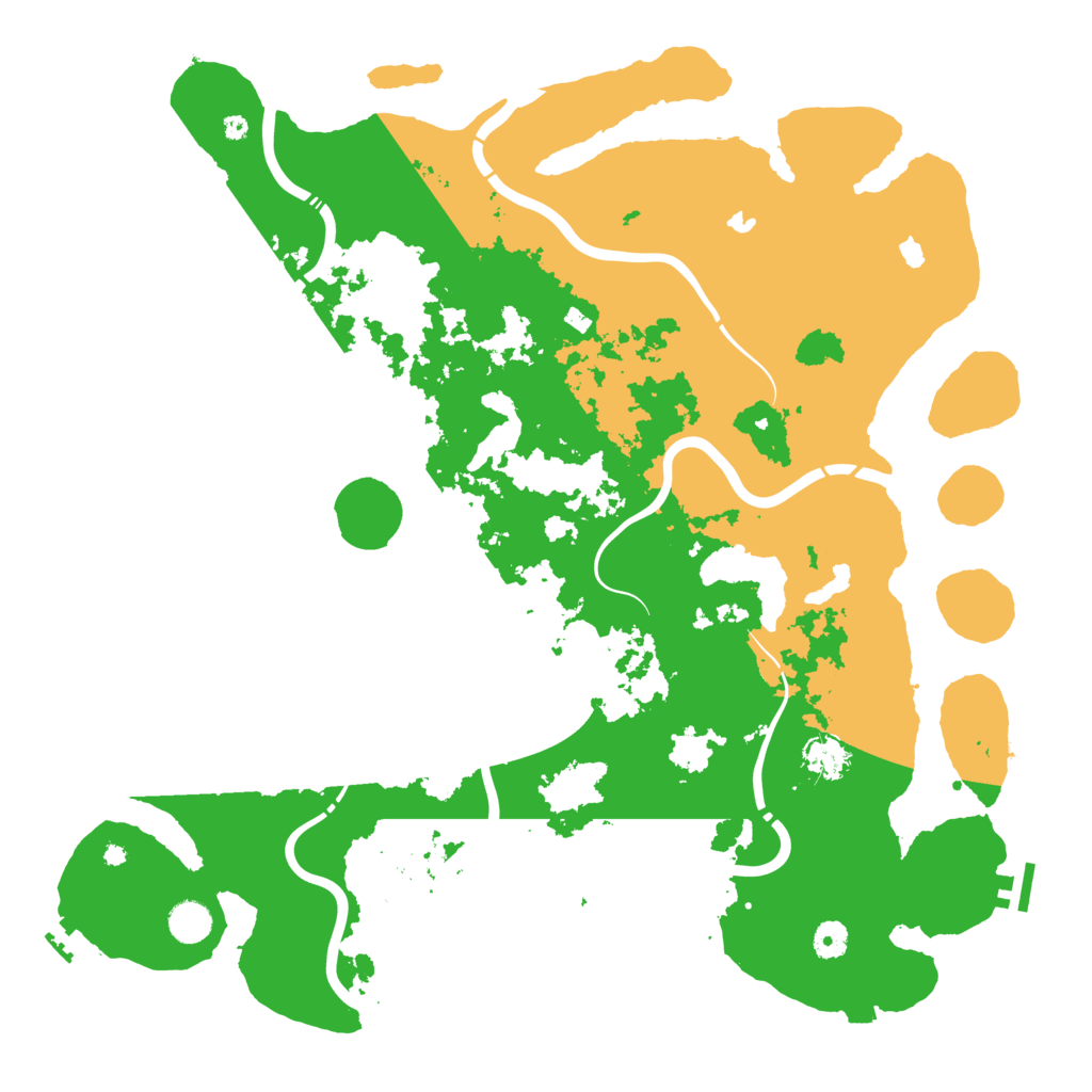 Biome Rust Map: Procedural Map, Size: 4500, Seed: 636947772
