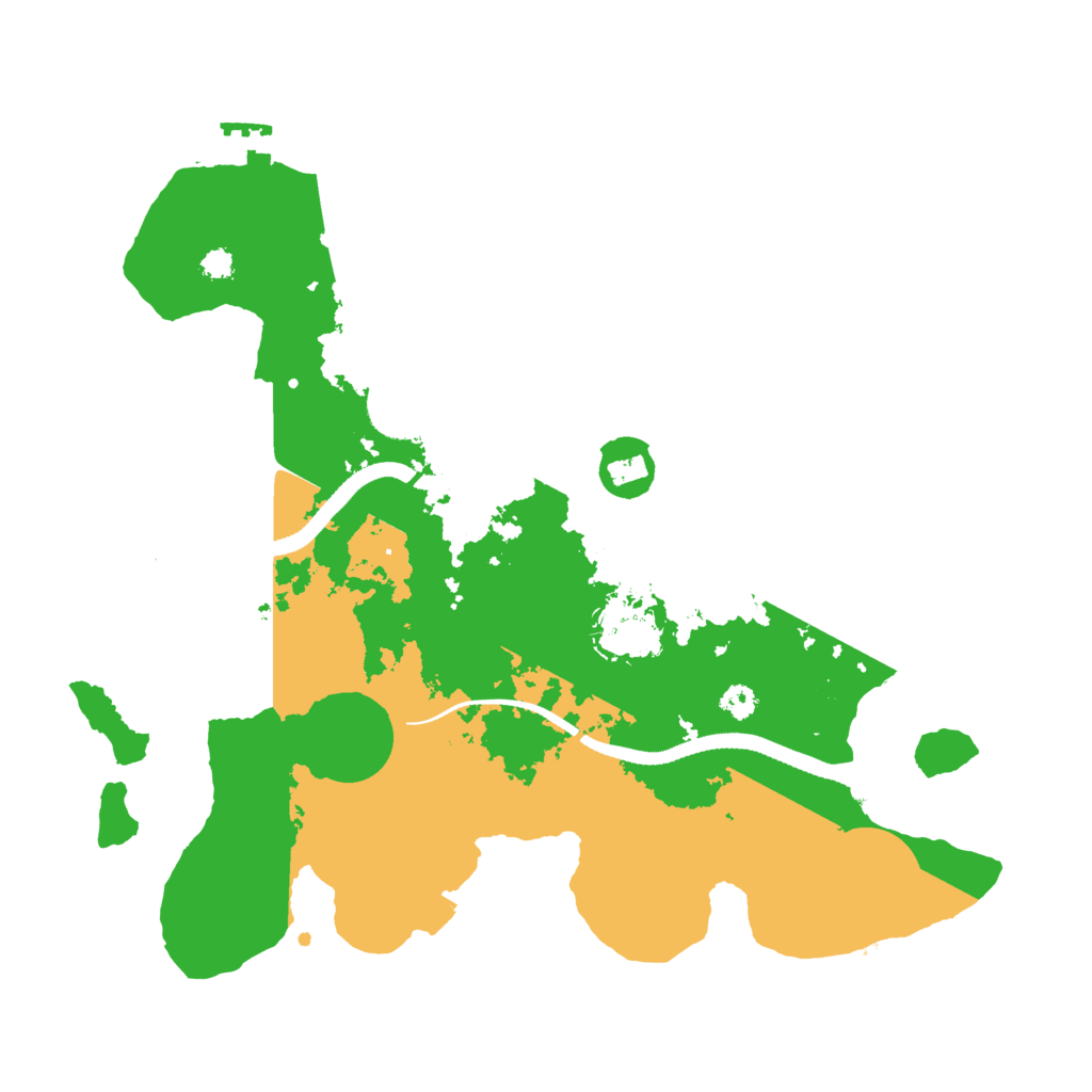 Biome Rust Map: Procedural Map, Size: 3200, Seed: 6002427