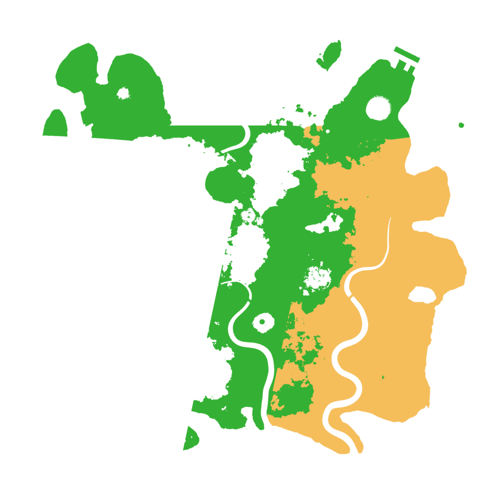Biome Rust Map: Procedural Map, Size: 3750, Seed: 770499251
