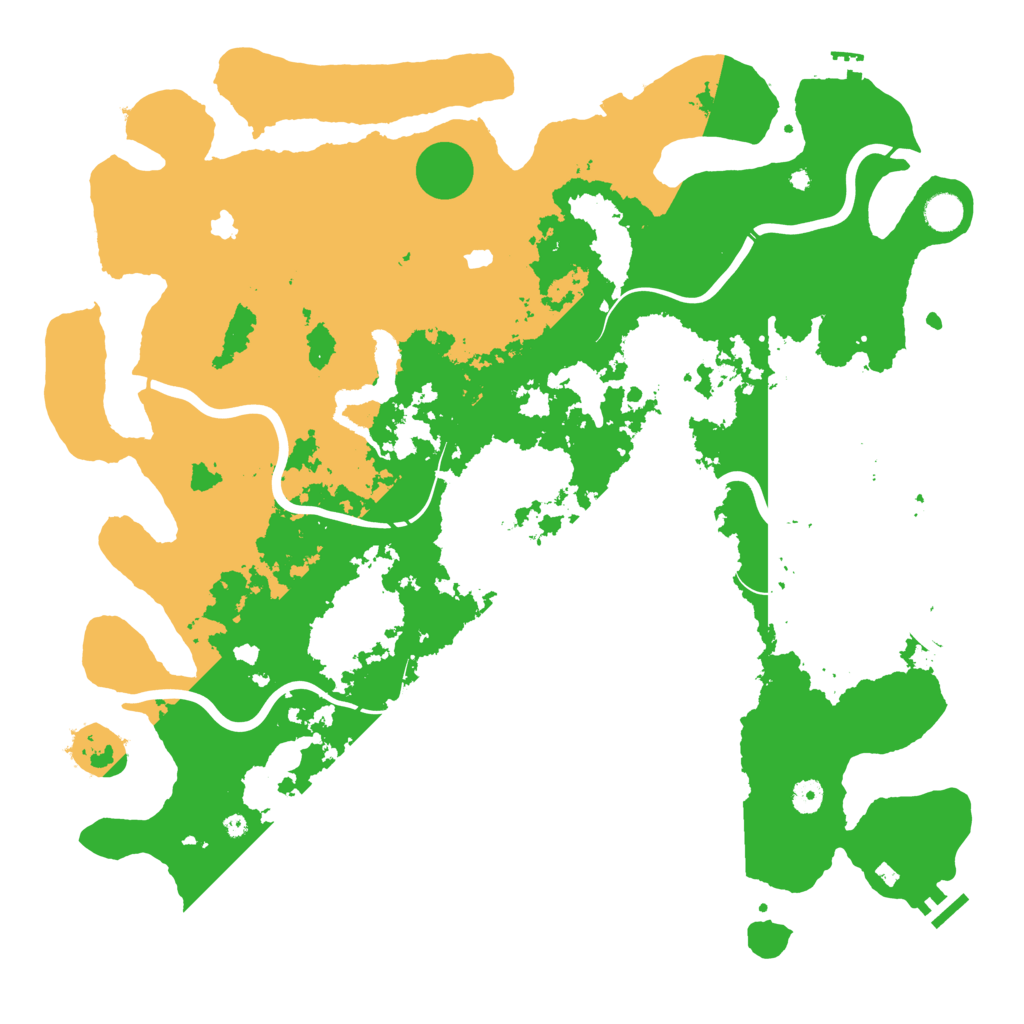 Biome Rust Map: Procedural Map, Size: 4700, Seed: 234574