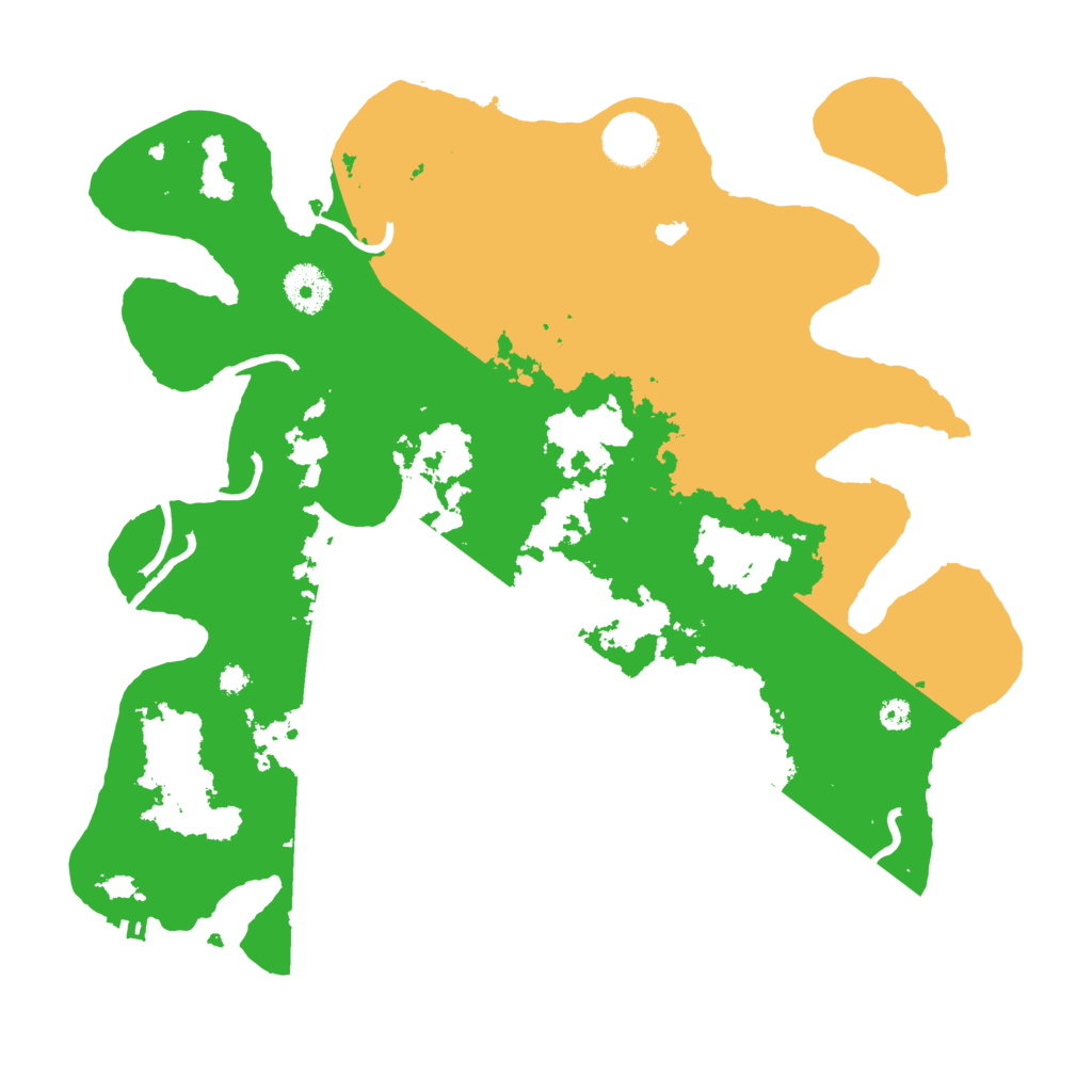 Biome Rust Map: Procedural Map, Size: 3500, Seed: 97854