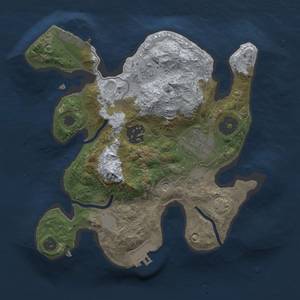 Thumbnail Rust Map: Procedural Map, Size: 2400, Seed: 1, 9 Monuments