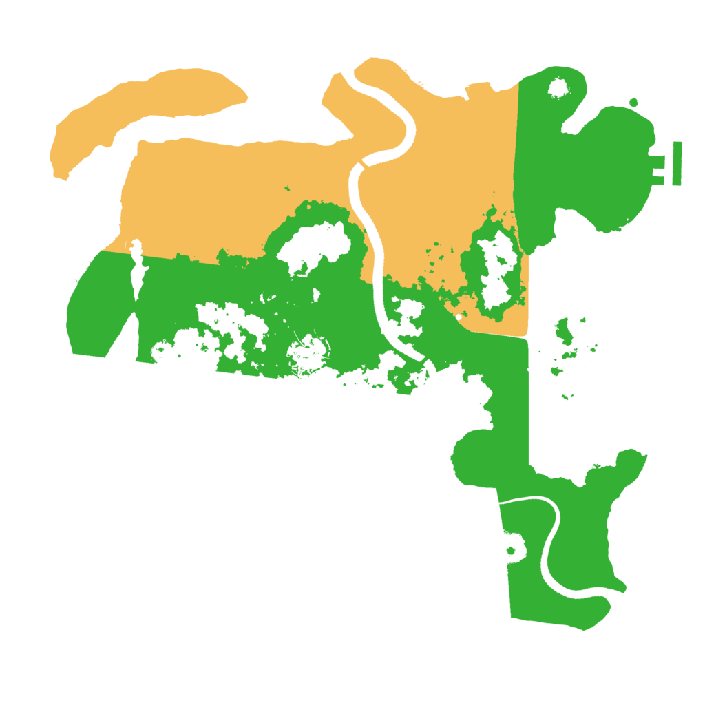 Biome Rust Map: Procedural Map, Size: 3250, Seed: 3058692