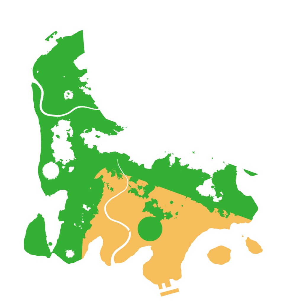 Biome Rust Map: Procedural Map, Size: 3250, Seed: 5633908