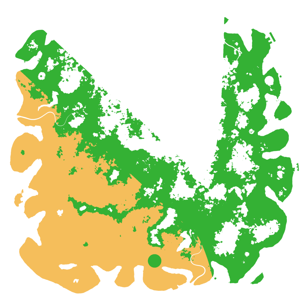 Biome Rust Map: Procedural Map, Size: 6000, Seed: 1162280085