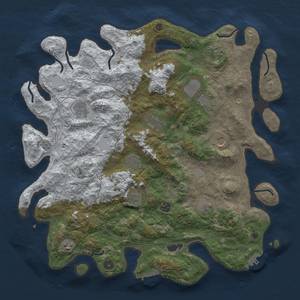 Thumbnail Rust Map: Procedural Map, Size: 4500, Seed: 620321693, 20 Monuments