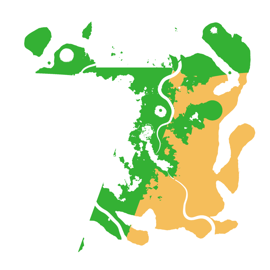 Biome Rust Map: Procedural Map, Size: 3550, Seed: 1096334