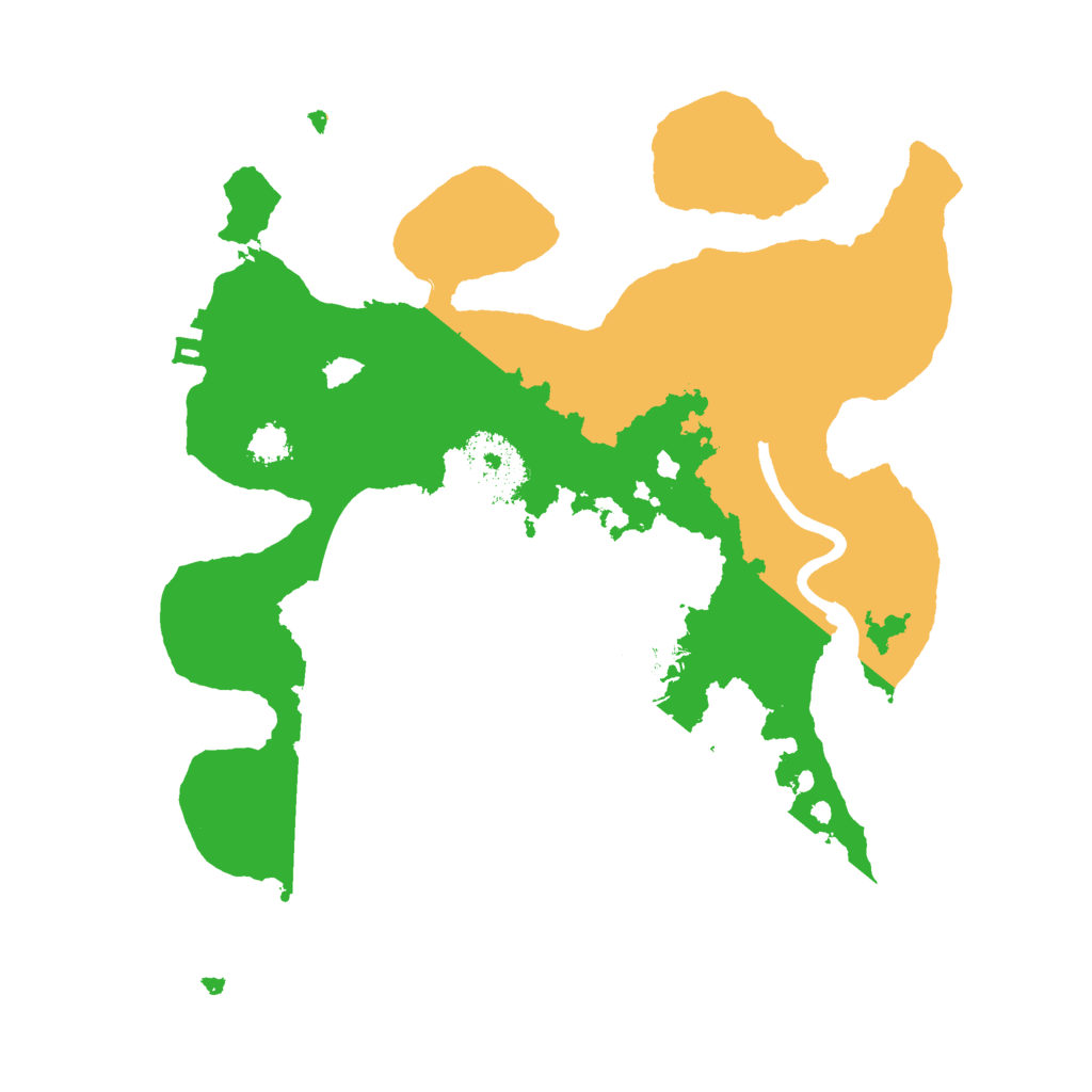 Biome Rust Map: Procedural Map, Size: 2500, Seed: 1138900224