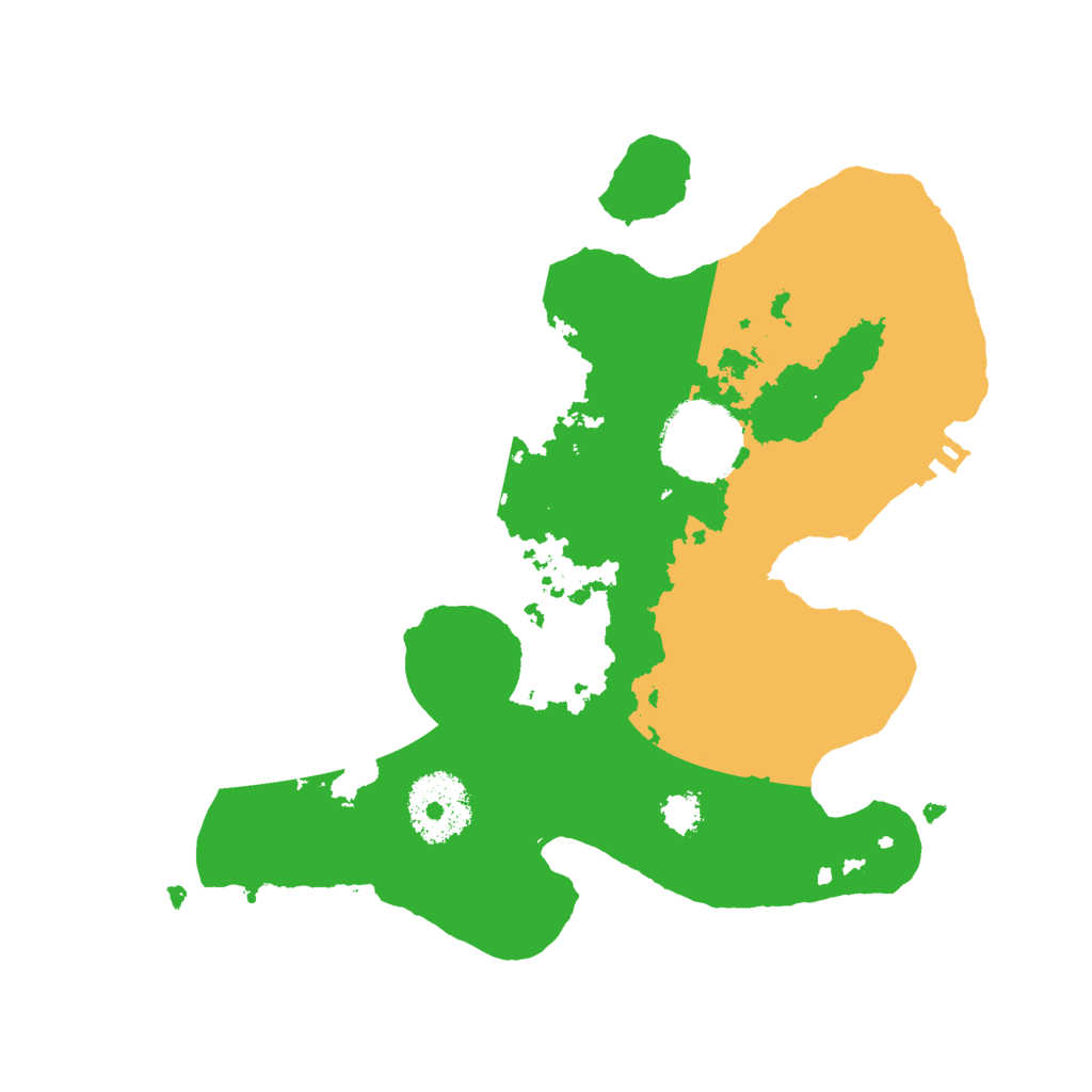 Biome Rust Map: Procedural Map, Size: 2500, Seed: 4838732
