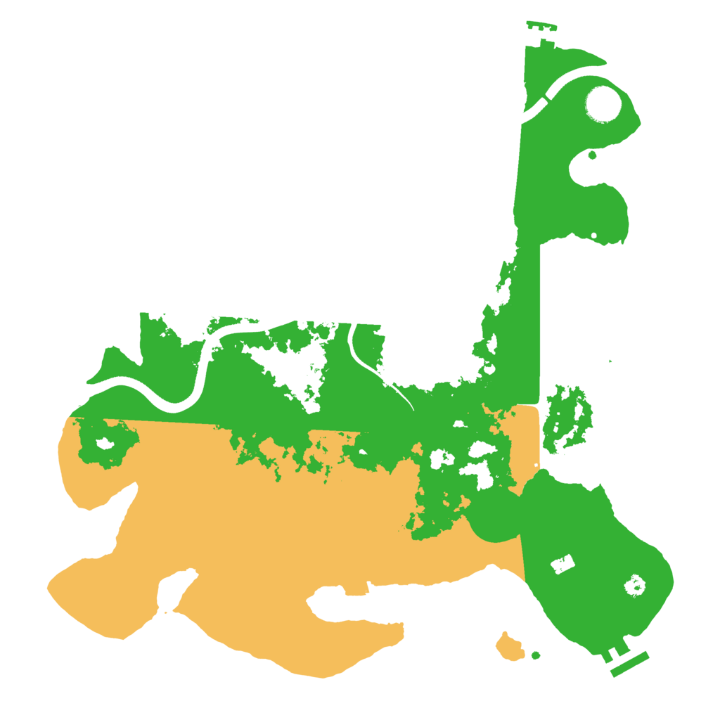 Biome Rust Map: Procedural Map, Size: 3550, Seed: 4964221