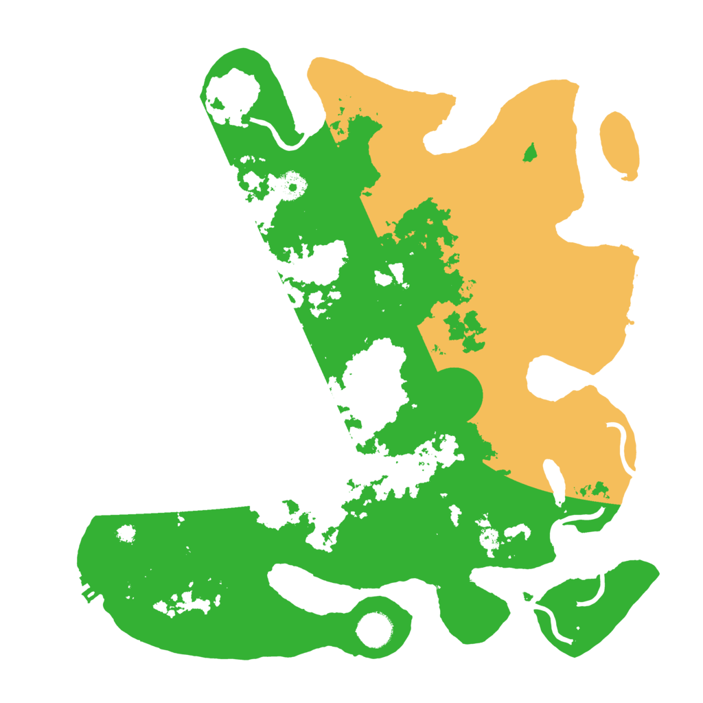 Biome Rust Map: Procedural Map, Size: 3550, Seed: 1282885