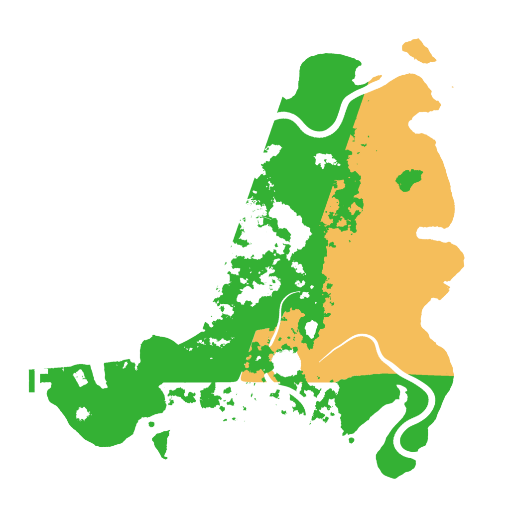 Biome Rust Map: Procedural Map, Size: 3500, Seed: 49756024