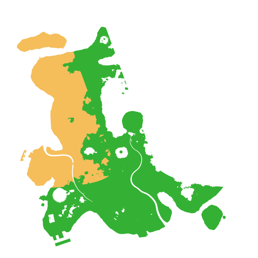 Biome Rust Map: Procedural Map, Size: 3300, Seed: 54621