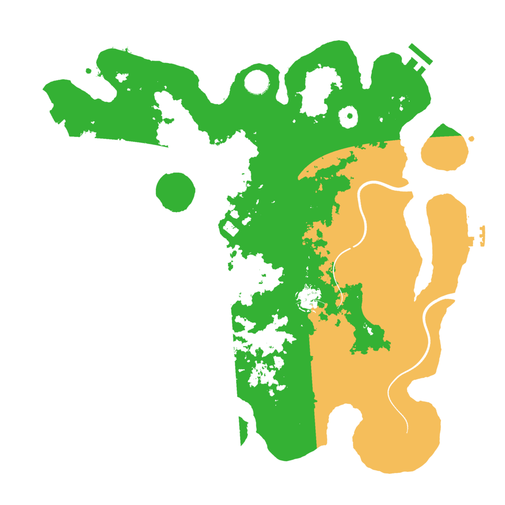 Biome Rust Map: Procedural Map, Size: 3651, Seed: 100