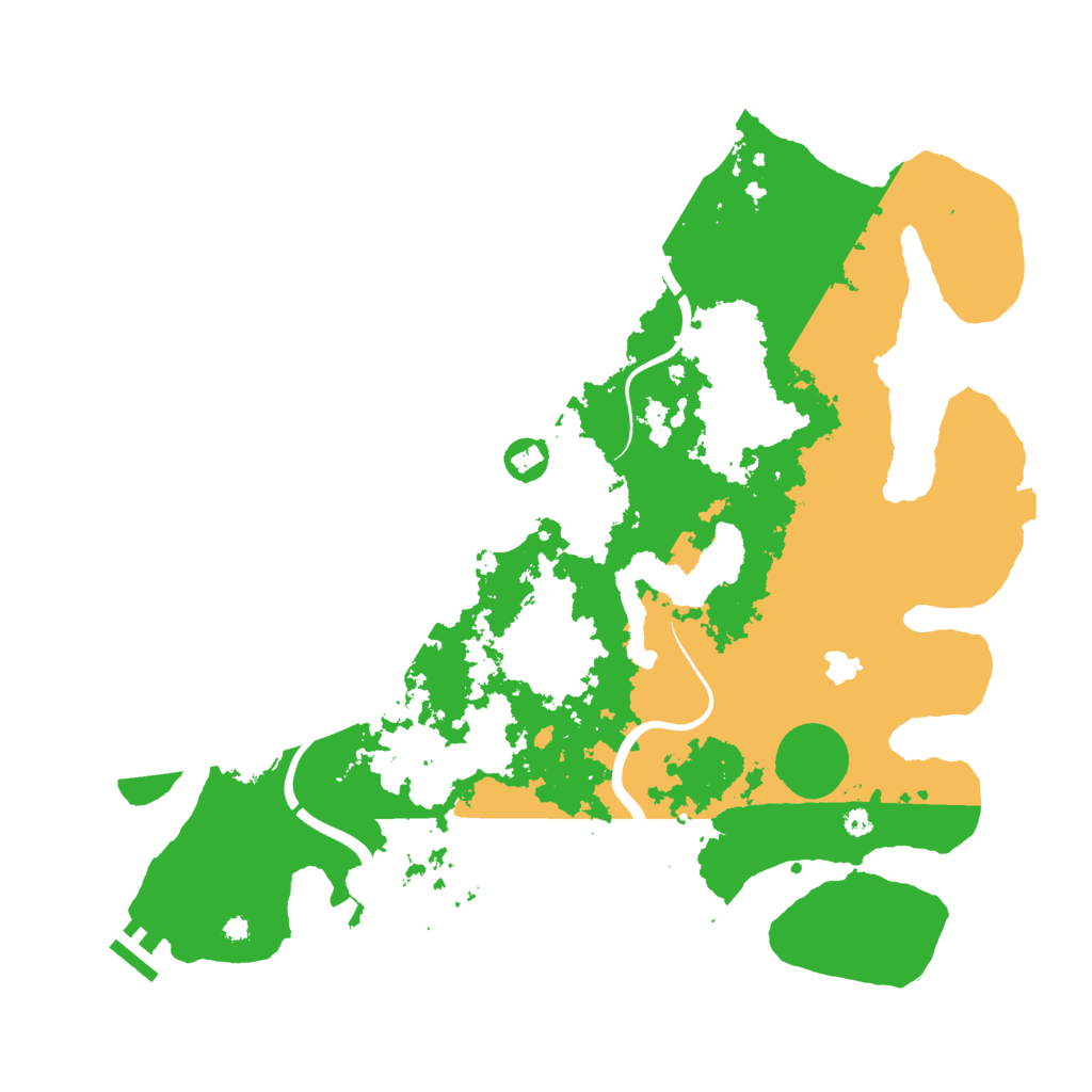 Biome Rust Map: Procedural Map, Size: 4000, Seed: 49343