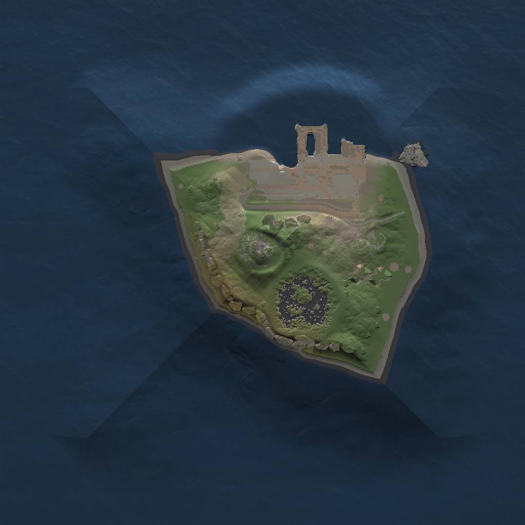 Rust Map: Procedural Map, Size: 1000, Seed: 91875949, 4 Monuments