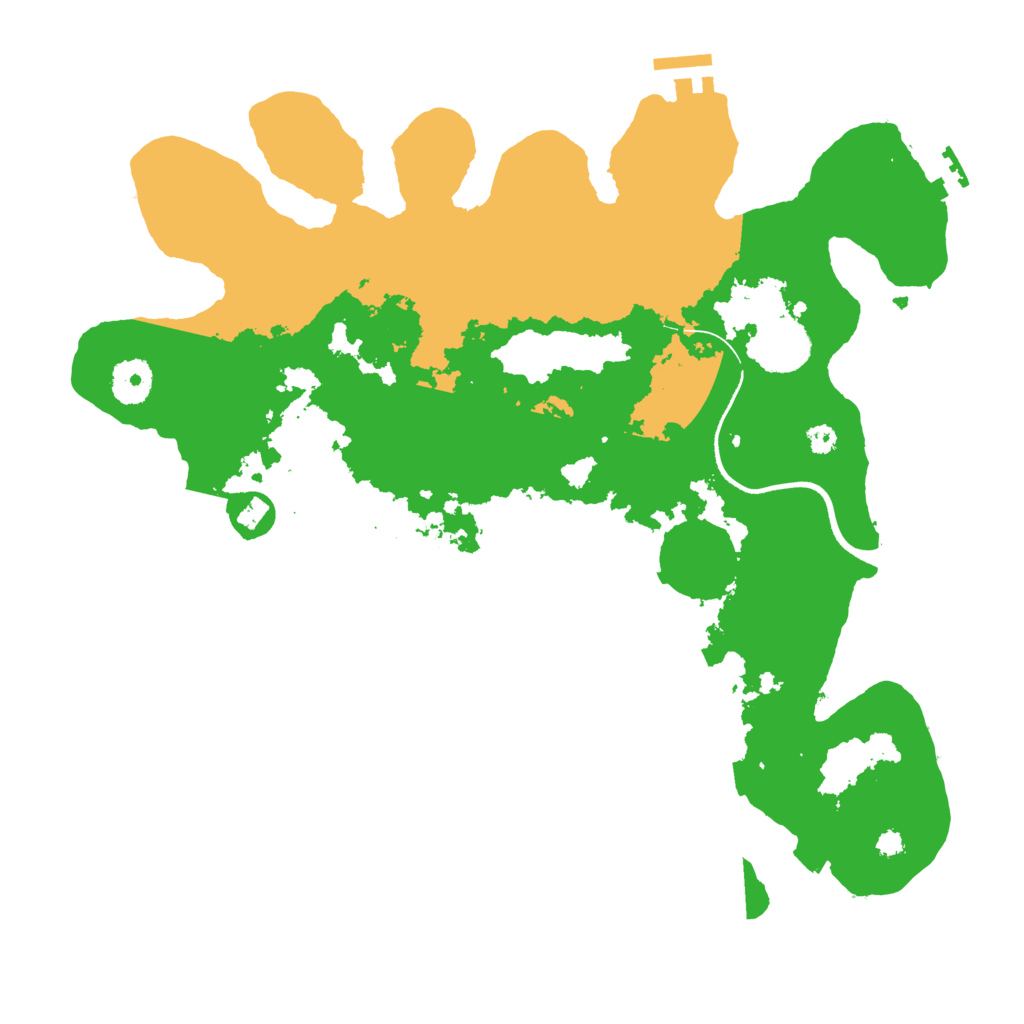 Biome Rust Map: Procedural Map, Size: 3550, Seed: 4777622