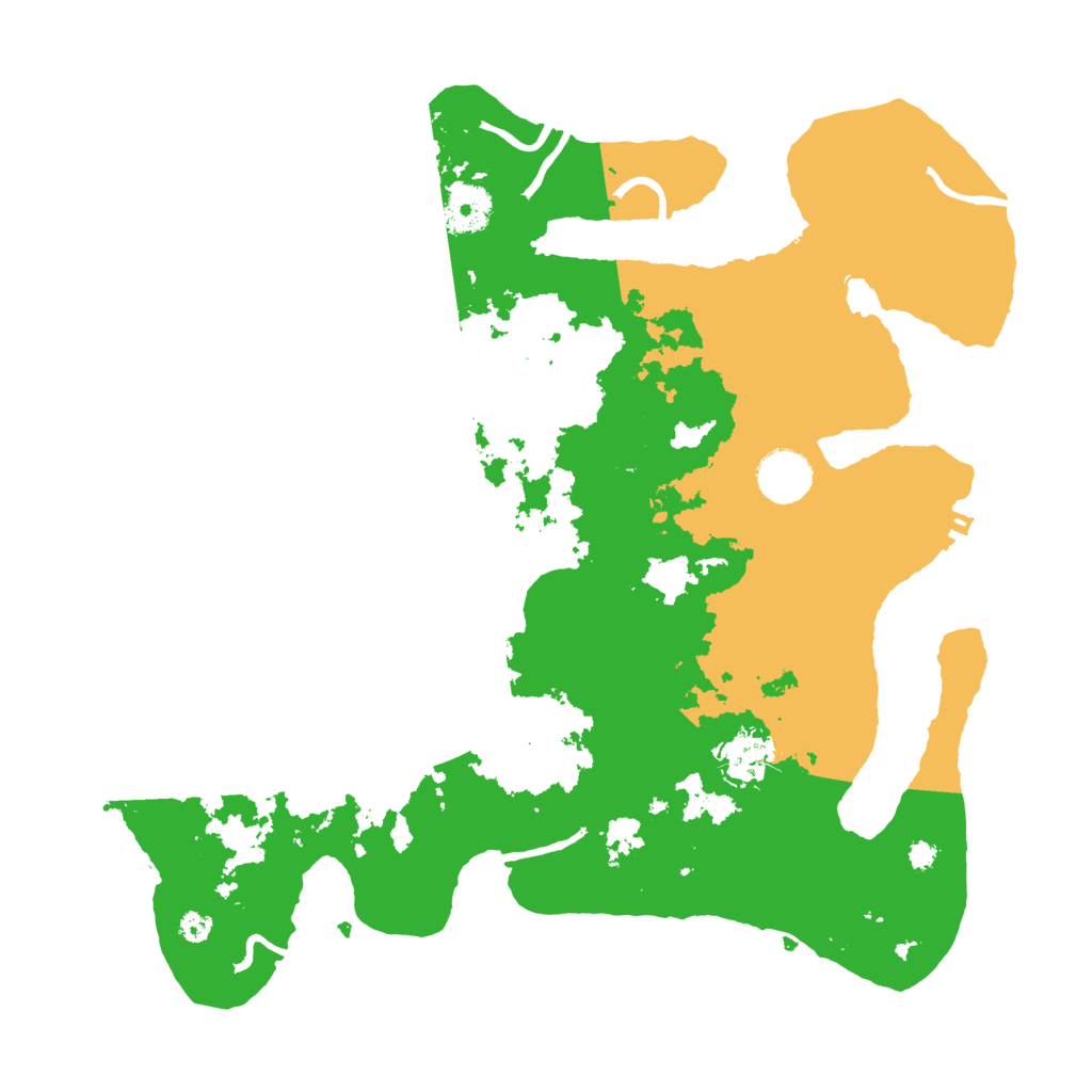 Biome Rust Map: Procedural Map, Size: 3550, Seed: 1018409