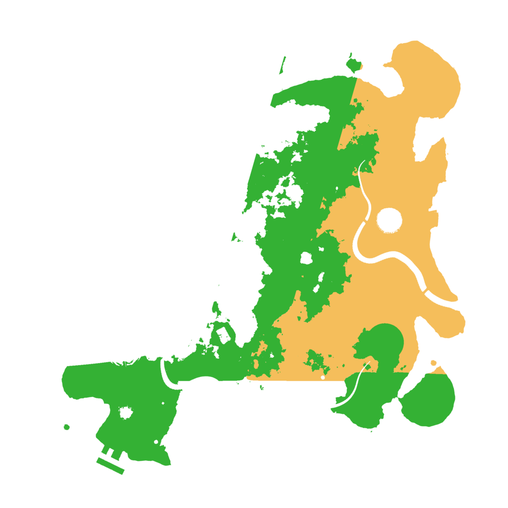 Biome Rust Map: Procedural Map, Size: 3550, Seed: 5697520